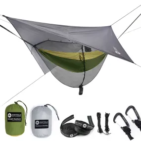 Jungle Explorer Camping Hammock with Separated Bug Net