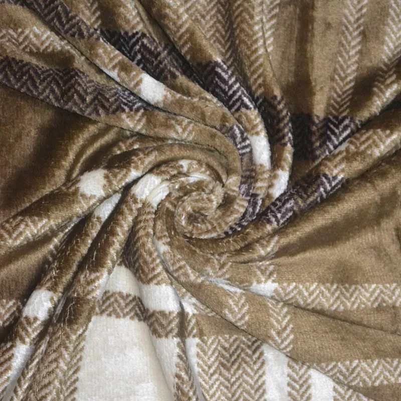 Kleo Checkered Micro Fiber Blanket  - 250 GSM