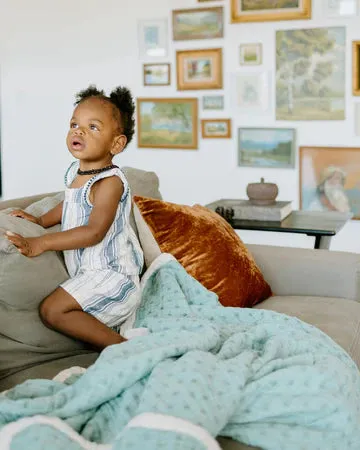 Little Unicorn Cotton Muslin Quilted Throw (60"x72")  / Wallflower
