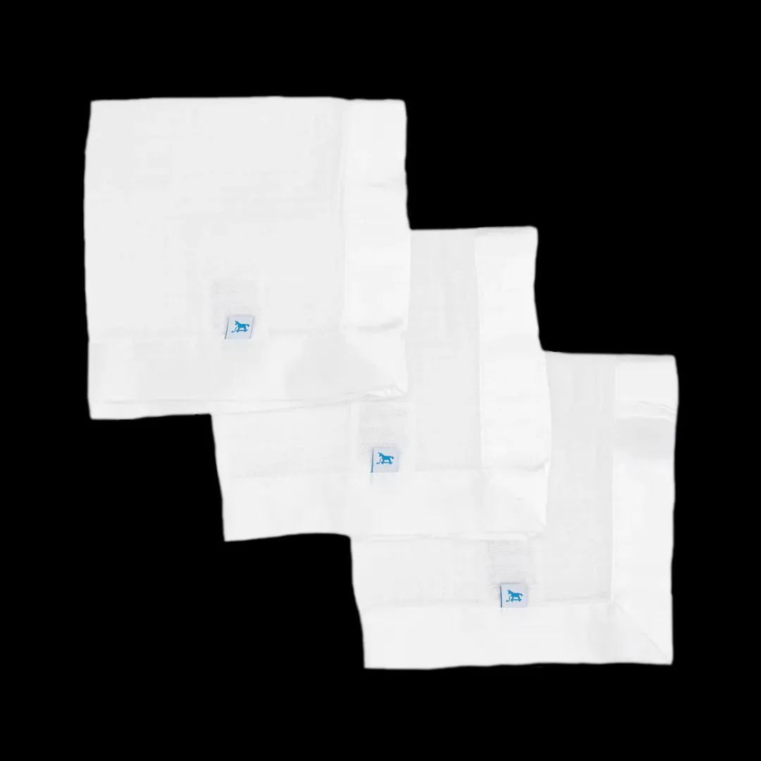 Little Unicorn Cotton Muslin Security Blanket 3 Pack / White
