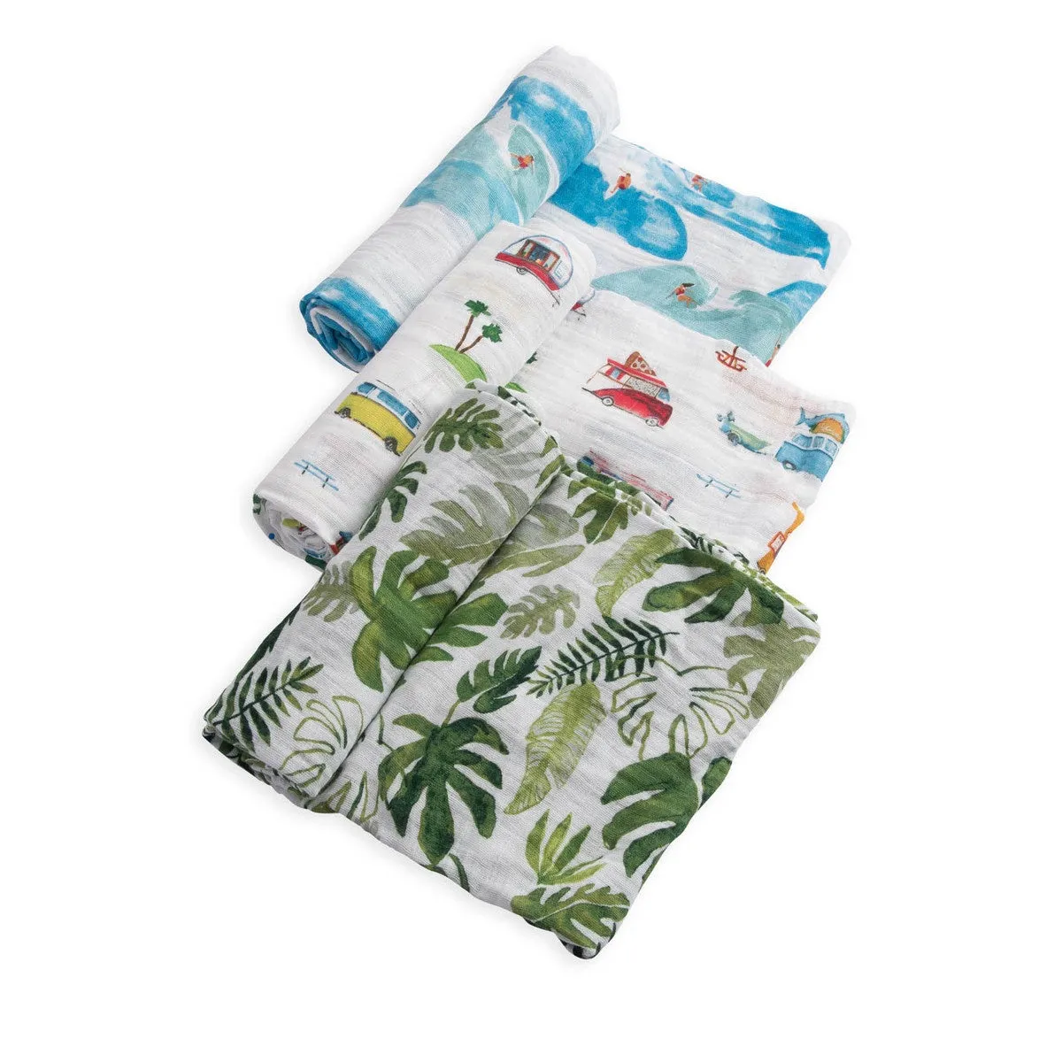 Little Unicorn Cotton Muslin Swaddle Set / Summer Vibe