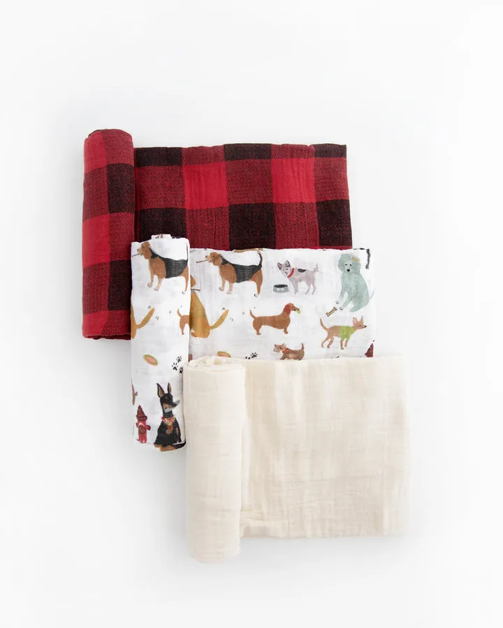 Little Unicorn Cotton Muslin Swaddle Set / Woof