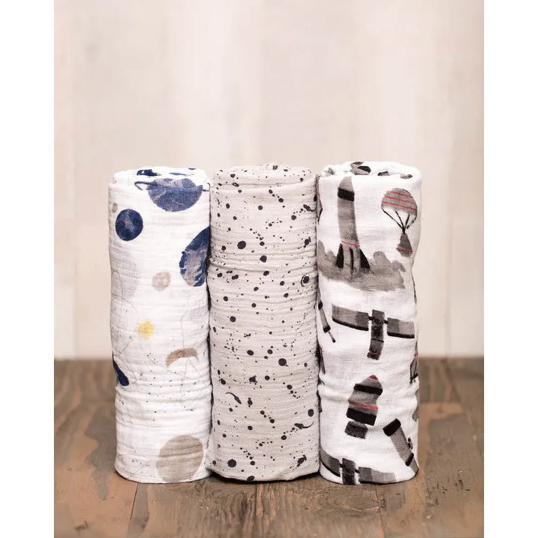 Little Unicorn - Muslin Swaddle 3 pack | Ground Control