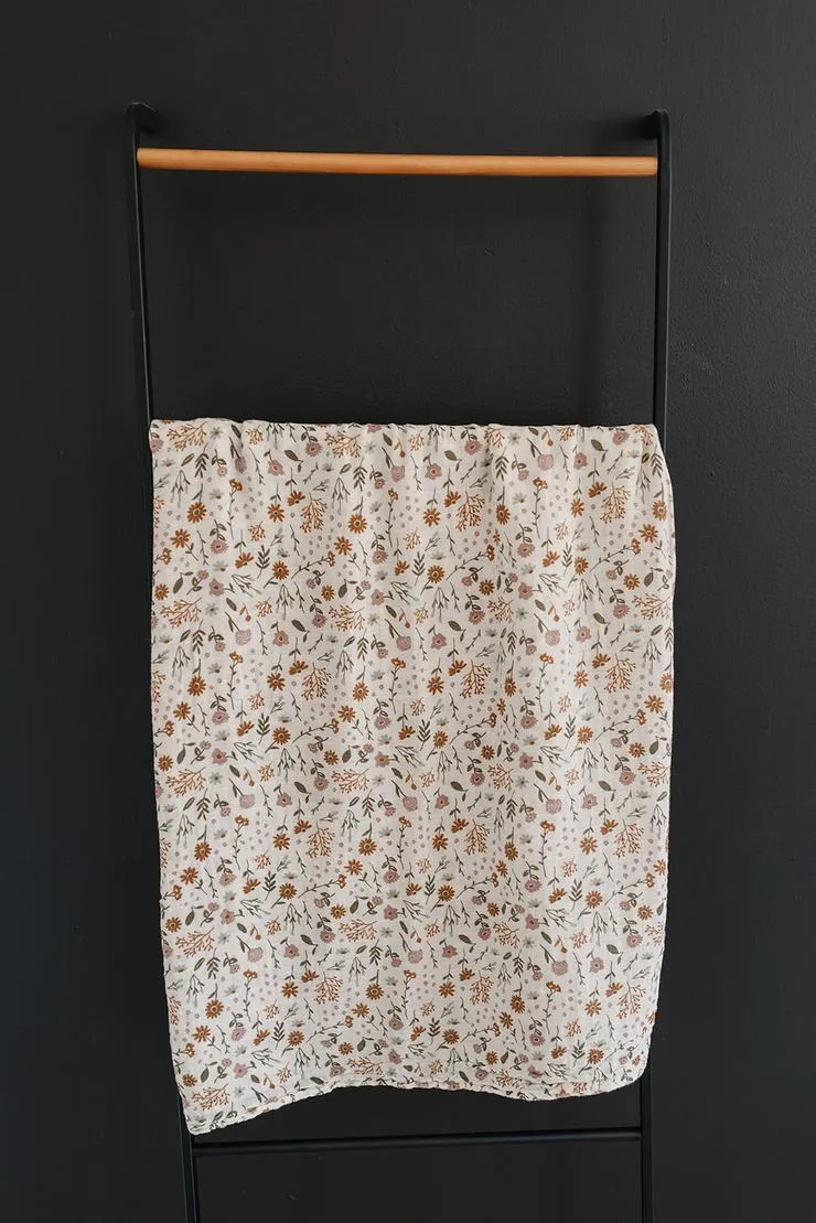 Mebie Baby Muslin Swaddle Blanket - Meadow Floral