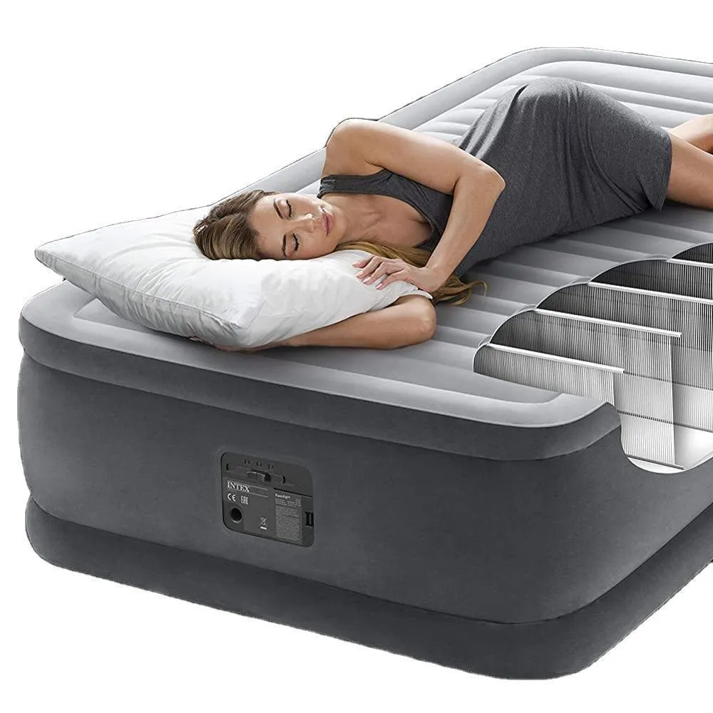 (NET)Intex Inflatable Bed Twin Elevated Air Mattresses