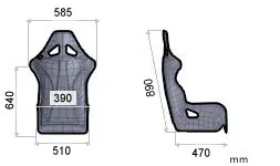 OMP TRS-E Racing Seats (Black / Blue / Red) Fixed Back
