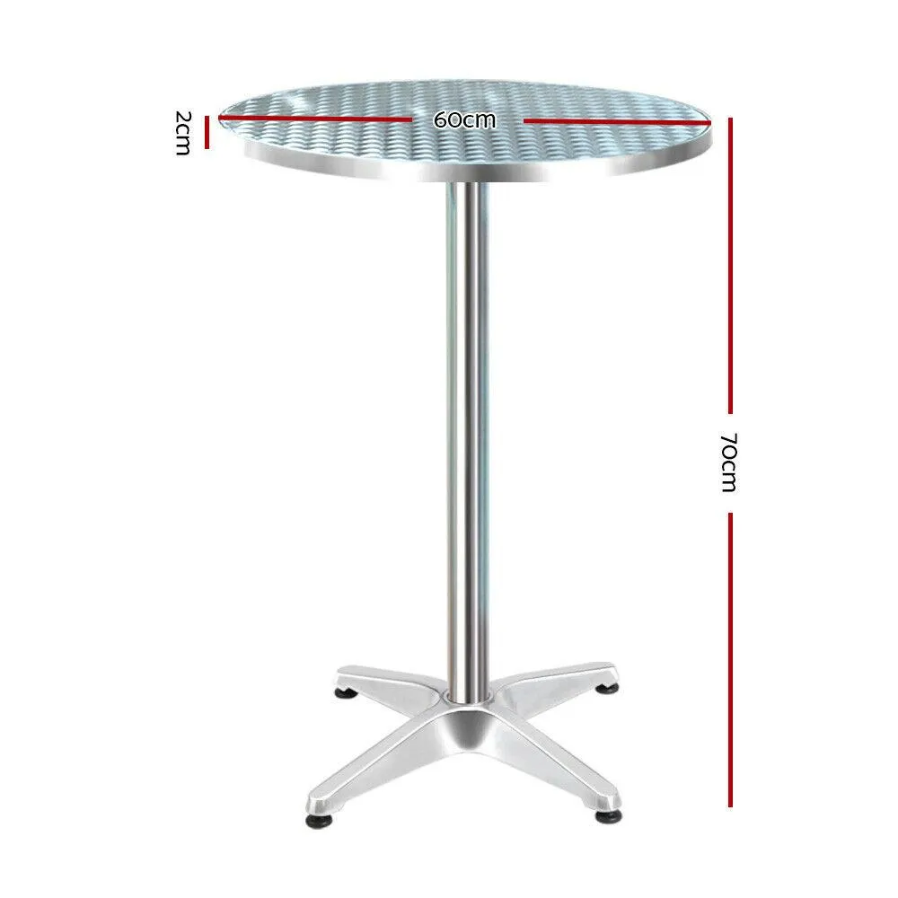 Outdoor & Indoor Aluminium Bar Table 70cm