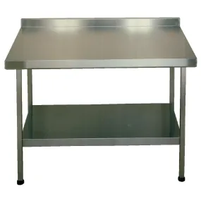 P377 Franke Sissons Stainless Steel Wall Table with Upstand 600x600mm