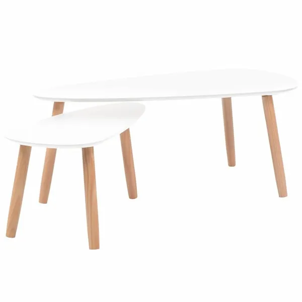 Pinewood Coffee Table Set 2 Pieces