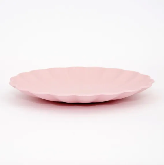 Pink Reusable Bamboo Plates