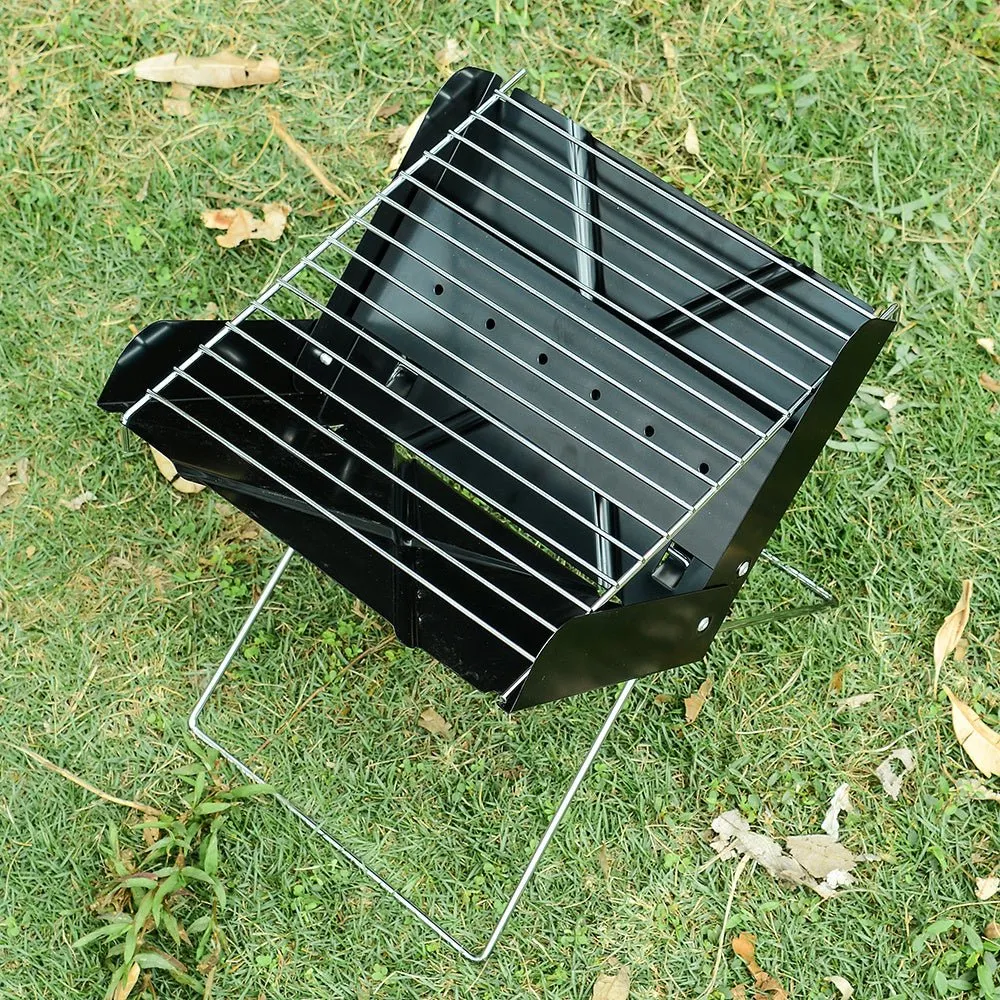 Portable Foldable Stainless Steel Outdoor Camping BBQ Grill