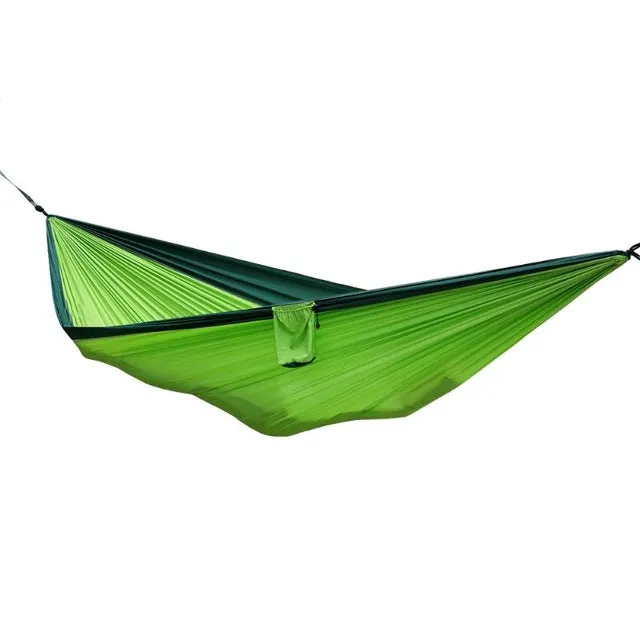 Portable Outdoor Camping Mosquito Net Nylon Hammock Hanging Bed Sleeping Swing Hanging Bed Leisure Travel Hammocks for Sleeping