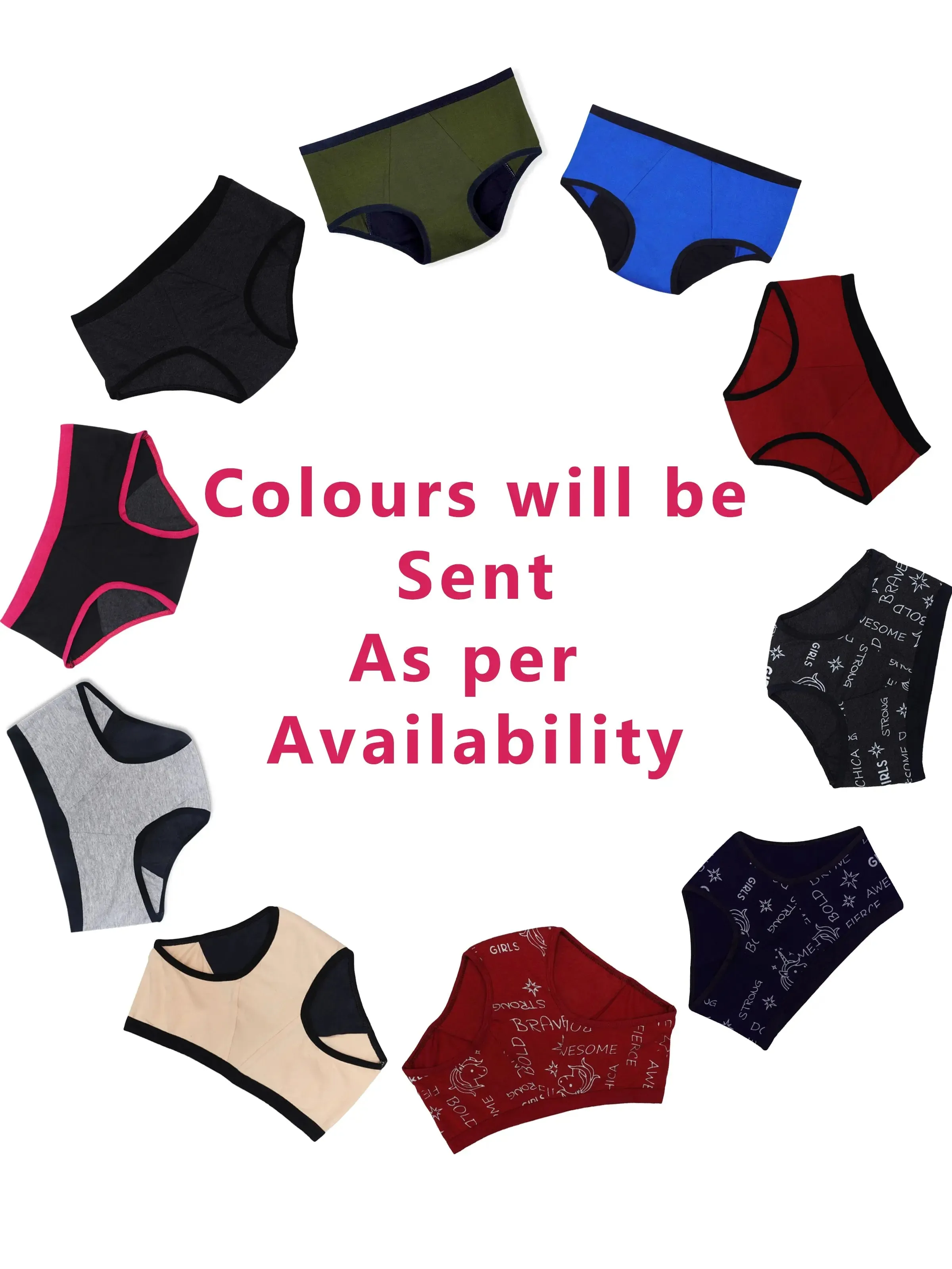 Rash-Free & Skin-Friendly Period Panty & Reusable Sanitary Pads Combo | Antimicrobial Lining | Lasts Up To 1.5 Years | Leakproof & Stain-Free | Pink Cat Print Panty & Assorted Pad
