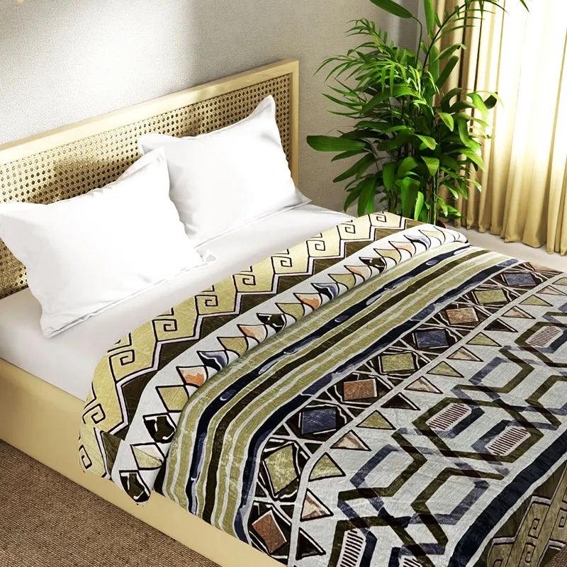 Rory Abstract Micro Fiber Blanket  - 250 GSM