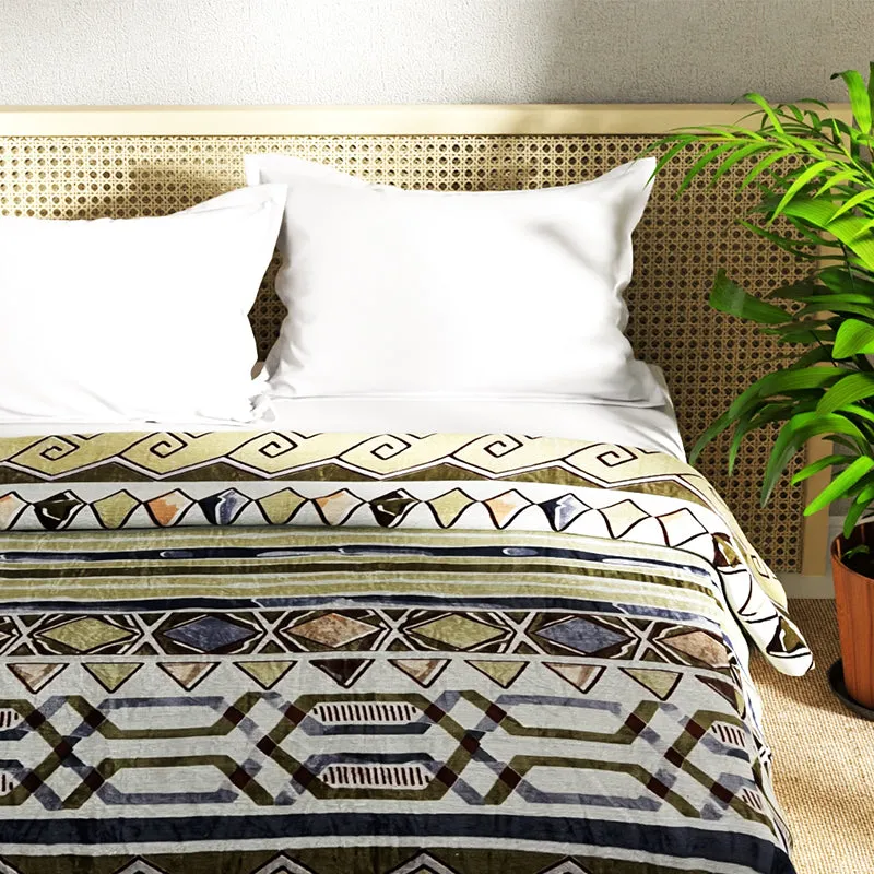 Rory Abstract Micro Fiber Blanket  - 250 GSM