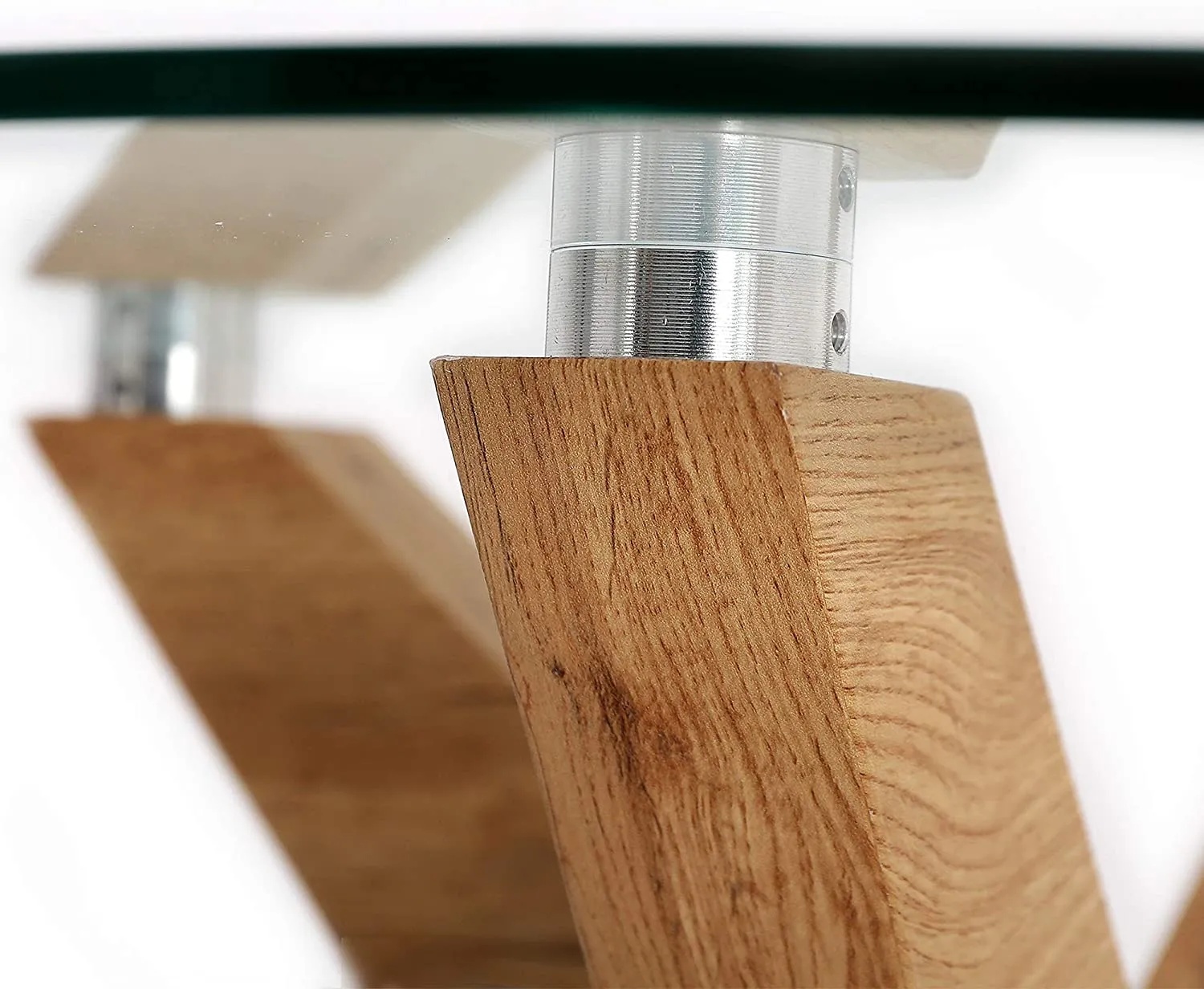 Round Glass Coffee Tables for Living Room, 31.5 in