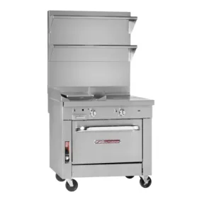Southbend Platinum, P32A-XG Gas Range  32” 2 Pyromax Burners, 12” Manual Griddle With Convection Oven 175000 BTU