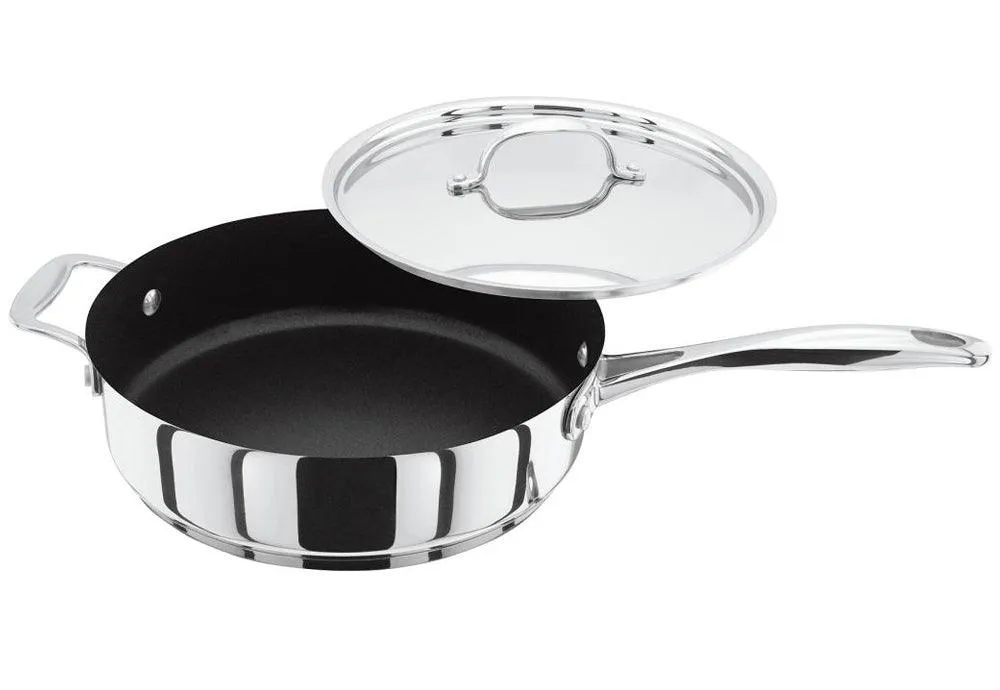 Stellar 7000 Stainless Steel 24cm Non-Stick Saute Pan with Helper Handle