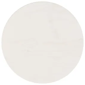 Table Top White Ø30x2.5 cm Solid Wood Pine