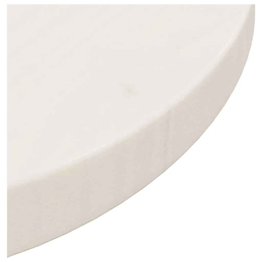 Table Top White Ø30x2.5 cm Solid Wood Pine