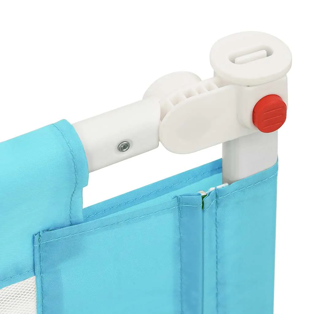 Toddler Safety Bed Rail Blue 100x25 cm Fabric