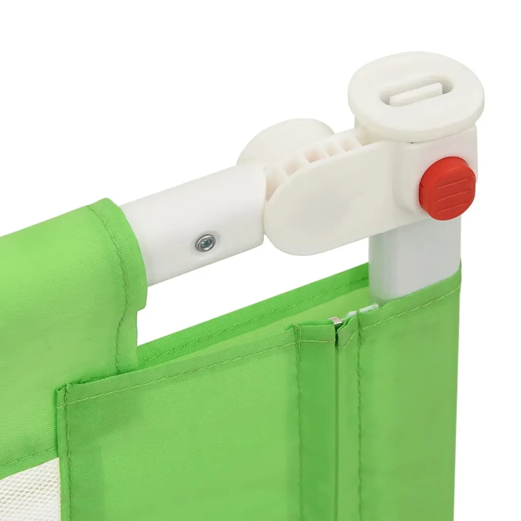 Toddler Safety Bed Rail Green 150x25 cm Fabric