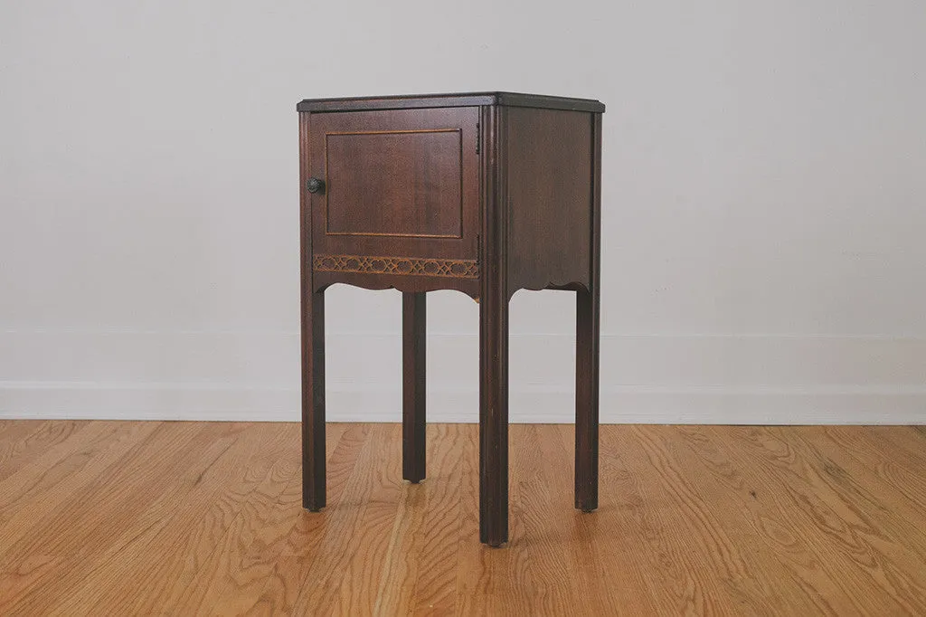 Vintage Humidor Side Table