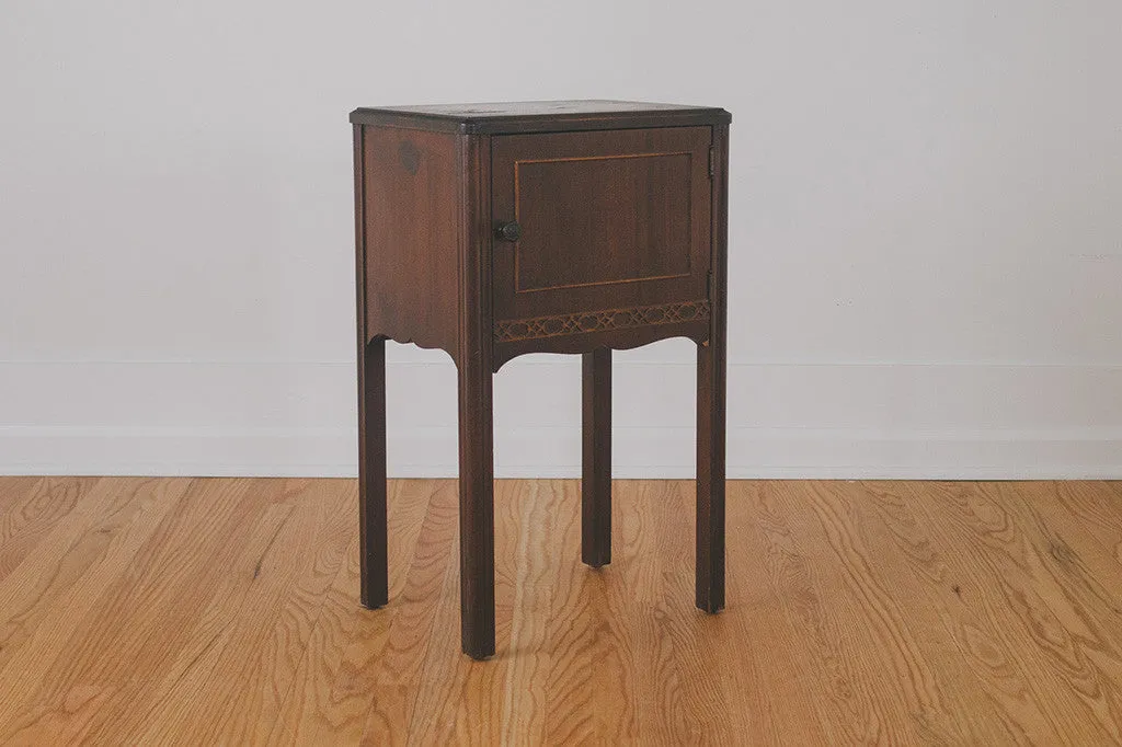 Vintage Humidor Side Table