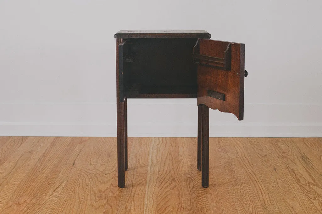 Vintage Humidor Side Table
