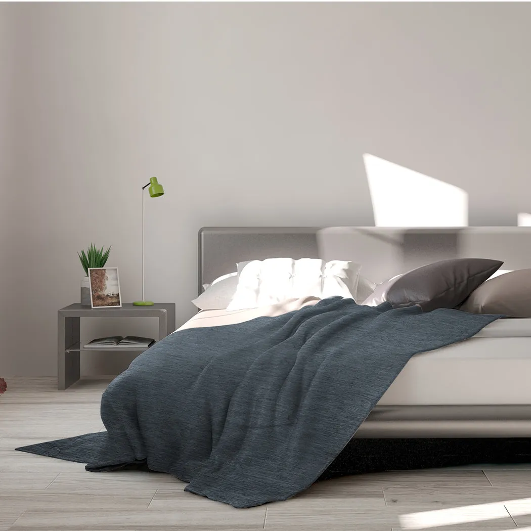 Whelan Throw Soft Blanket 160x210cm Cooling Summer - Grey